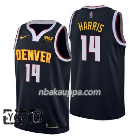 Denver Nuggets Gary Harris 14 2018-2019 Nike Navy Pelipaidat Swingman - Lasten